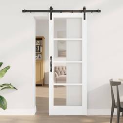 vidaXL Manual Orkdal White 73.5 198.5 cm Sliding Door (x)