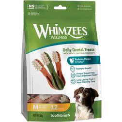 Whimzees Daily Dental Toothbrush for Medium Dogs 12-pack