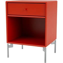Montana Furniture Dream with Legs Rosehip /Chrome Bedside Table 30x35.4cm