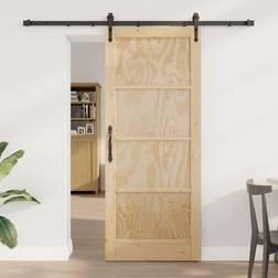 vidaXL Övrigt Orkdal Natur och Svart 83 202 cm Skjutdörr (x)