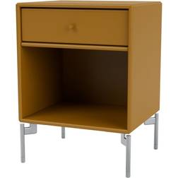 Montana Furniture Dream with Legs Amber/Chrome Bedside Table 30x35.4cm