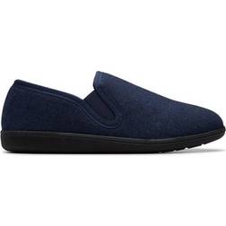 Clarks King Ease Navy Interest Slippers