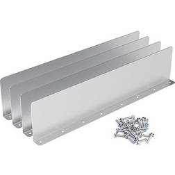 Sodial Silver 4pcs Gutter Valley Splash Guard 3501