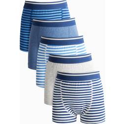 Tu Marl Stripe Trunks 5 Pack - Blue