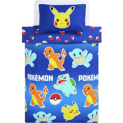 Pokémon Powerful Blue Kids Bedding Set Double
