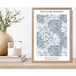 Artze Vintage William Morris Marigold A4 Framed Art