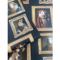Happy Larry Regal Animals Wallpaper Matt Finish