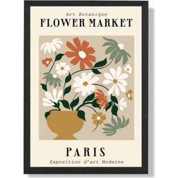 Artze Wall Paris Beige Green A4 Framed Art