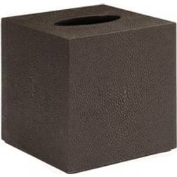 Chelsea Square Tissue Box Faux Shagreen Chocolate
