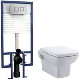 Balterley Alba Soft Square Wall Hung Toilet Pan 360mm
