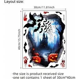 Halloween Ghost Hand Sticker AFH1448
