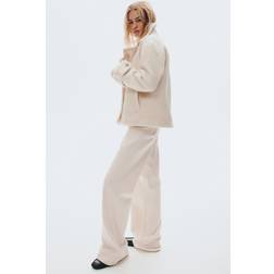 H&M Ladies White Pea Coat - White
