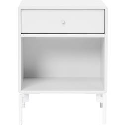 Montana Furniture Dream with Legs New White/Snow Bedside Table 30x35.4cm
