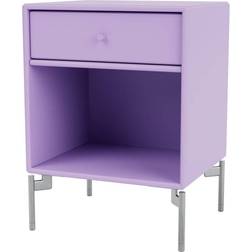 Montana Furniture Dream with Legs Iris/Matt Chrome Bedside Table 30x35.4cm