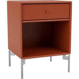 Montana Furniture Dream with Legs Hokkaido/Matt Chrome Bedside Table 30x35.4cm