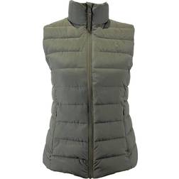 Jack Wills Lightweight Puffer Gilet Womens - Khaki Green