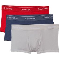 Calvin Klein Low Rise Trunks Icon Cotton Stretch Boksershorts - Opal/Rød/Hvid
