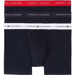 Tommy Hilfiger Men Signature Logo Waistband Boxer Briefs 3-pack - Red/White/Navy Blue