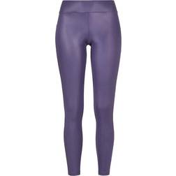 Urban Classics Ladies Imitation Leggings - Purple
