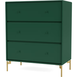 Montana Furniture Carry with Leg Pine/Brass Chest of Drawer 69.6x69.6cm