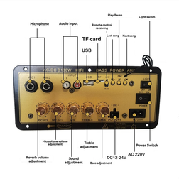 Saudism D100W Bluetooth Amplifier Board