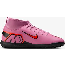 Nike Jr. Mercurial Superfly 10 Club High-Top TF - Magic Flamingo/Total Crimson/Black