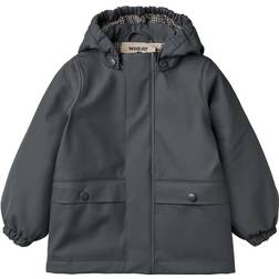 Wheat Termo Rain Frakke Aju Med Aftagelig Hætte - Grey
