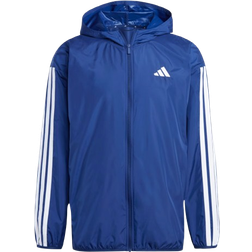 adidas Essentials 3-Stripes Windbreaker - Dark Blue/White