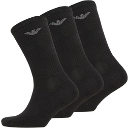 Emporio Armani Men's Crew Socks 3-pack - Black