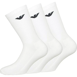Emporio Armani Men's Crew Socks 3-pack - White