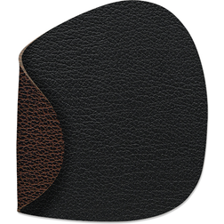 Lind DNA Bull Curve Reversible Black Brown Coaster
