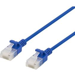 Deltaco Slim U/UTP Cat6a RJ45 - RJ45 LSZH 0.5m