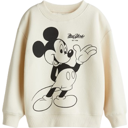 H&M Pojke Crèmevit Musse Pigg Sweatshirt -