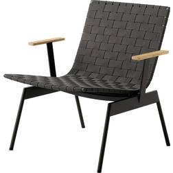 &Tradition Ville AV45 With Armrests Warm Black Lounge Chair
