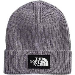 The North Face Logo Box Cuffed Beanie - TNF Medium Grey Heather