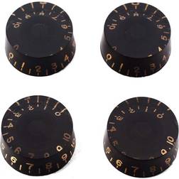 Alnicov Black Guitar Contral Knobs 4Pcs