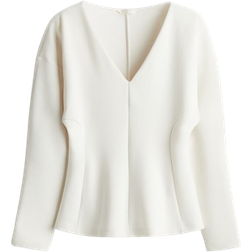 H&M Scubatopp Med Intagen Midja - Vit