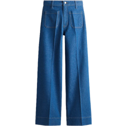 H&M Wide High Jeans - Blå