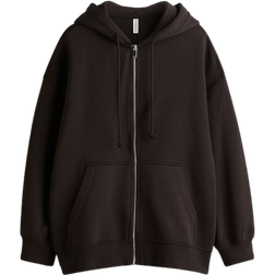 H&M Oversized Munkjacka - Mörkbrun