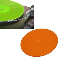 Acrylic Turntable Mat 12in Orange Reduce Noise