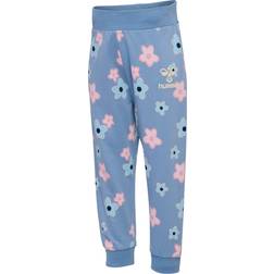 Hummel HmlRinna Sweatpants - Bleknade Denim m. Blommor