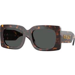 Versace 0VE4496U Firkantede Skildpadde Solbriller - Brun
