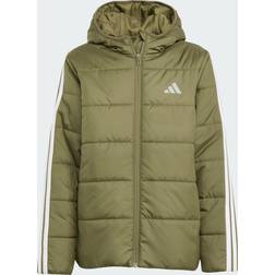 adidas Essentials 3-Stripes Padded Jacket - Khaki Green