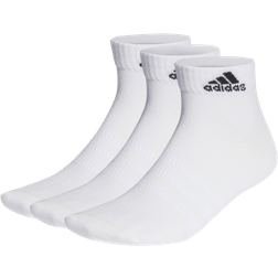adidas Thin and Light Ankle Socks 3-pack - White/Black