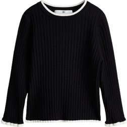 H&M Rib Knit Jumper - Black (1196719025)