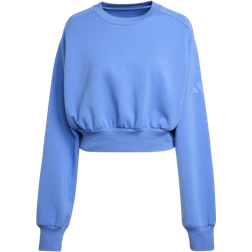 adidas Soft Lux Loose Sweatshirt - Blue Fusion