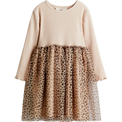 H&M Tulle Dress - Beige/Leopard Print (1270508017)