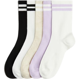 H&M 5-Pack Strumpor - Lila/Vit