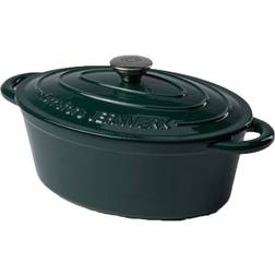 Orrefors Jernverk Cast Iron Oval Dark Green med lock 3.5 L