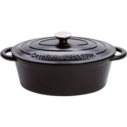 Orrefors Jernverk Cast Iron Oval Black med lock 3.5 L